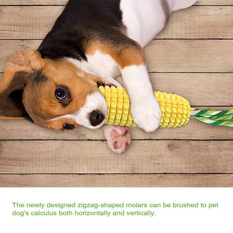 Indestructible Squeaky Corn Stick Dog Chew Toy For Small Medium and Large Breeds - Gleeful Tails