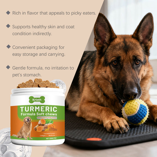 Dog Turmeric Supplement Soft Granules For Picky Eater Dogs - Gleeful Tails