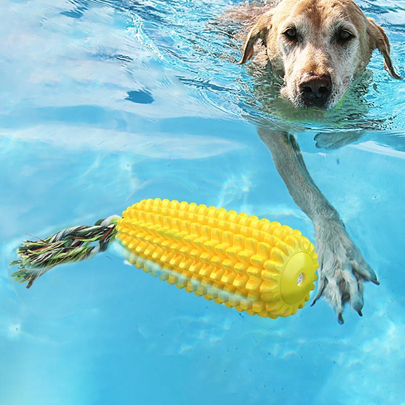 Indestructible Squeaky Corn Stick Dog Chew Toy For Small Medium and Large Breeds - Gleeful Tails