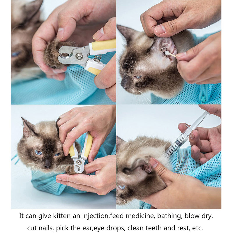 Adjustable Multifunctional Polyester Cat Washing Bag