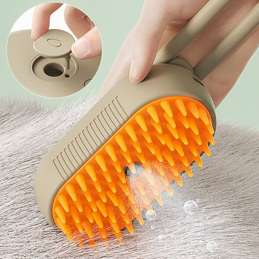3 In 1 Electric Spray Cat Steam Brush