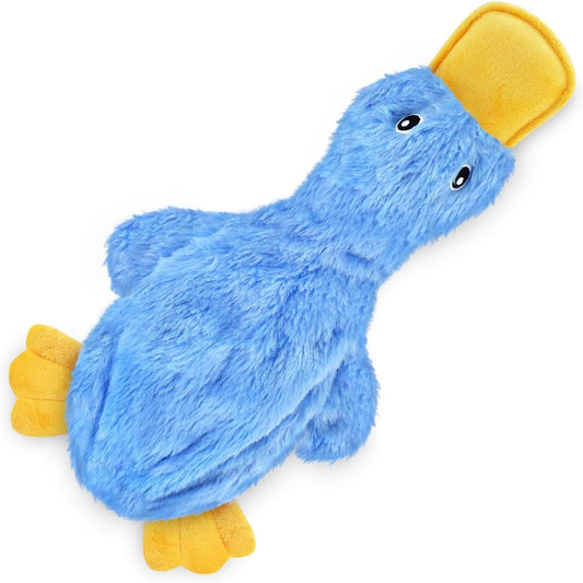 Duck Interactive Squeaky Dog Chew Toy For All Dog Types Small Medium Large - Gleeful Tails