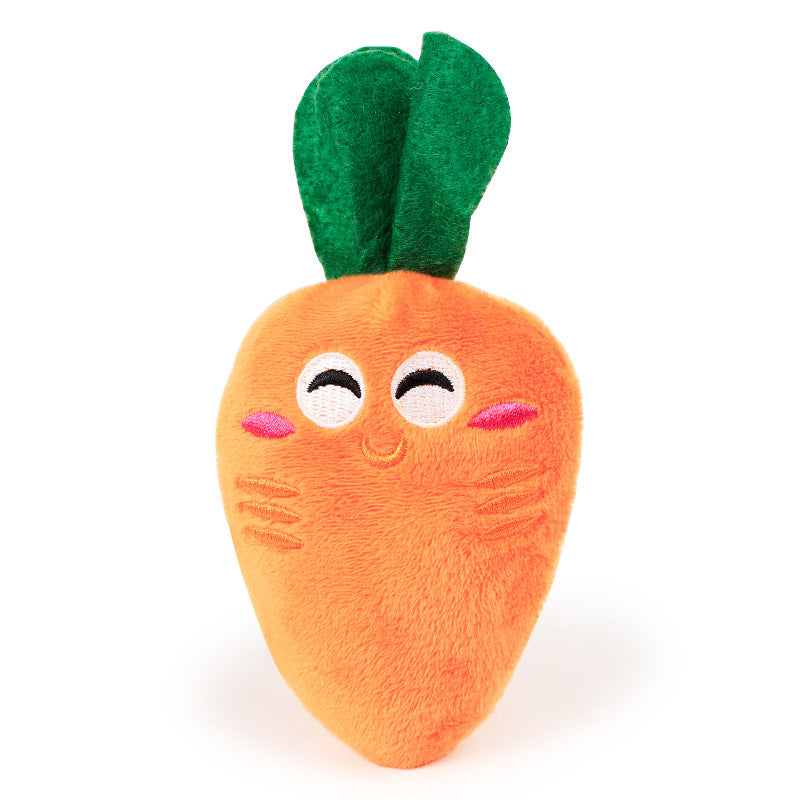 Pets Carrot Plush Vegetable Chew Toy