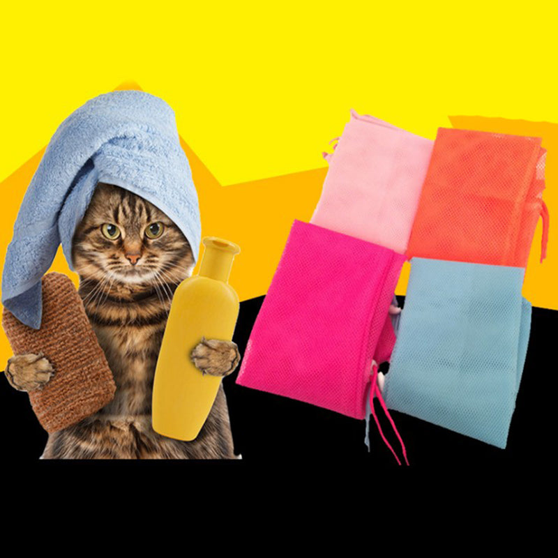 Adjustable Multifunctional Polyester Cat Washing Bag