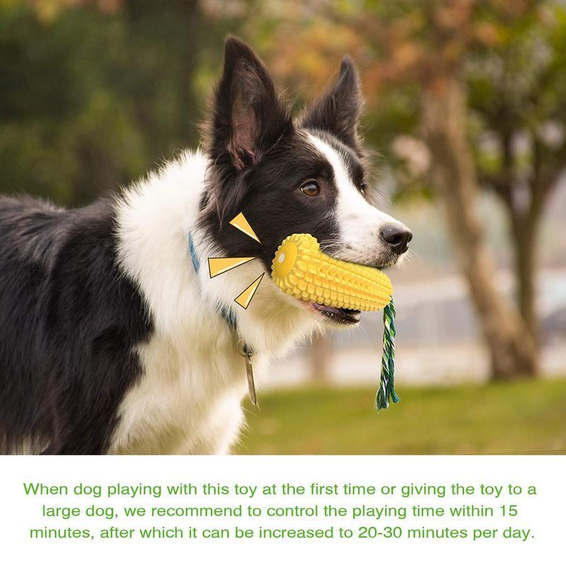 Indestructible Squeaky Corn Stick Dog Chew Toy For Small Medium and Large Breeds - Gleeful Tails