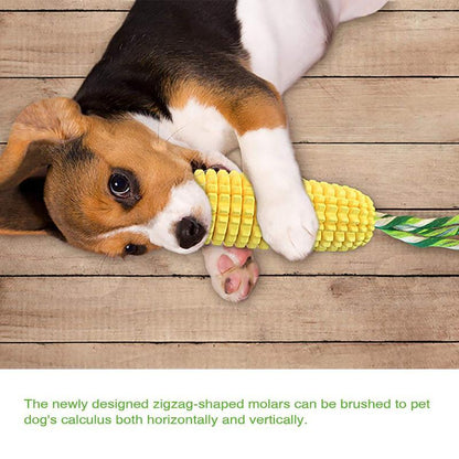 Indestructible Squeaky Corn Stick Dog Chew Toy For Small Medium and Large Breeds - Gleeful Tails