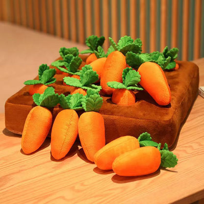 Pets Carrot Plush Vegetable Chew Toy